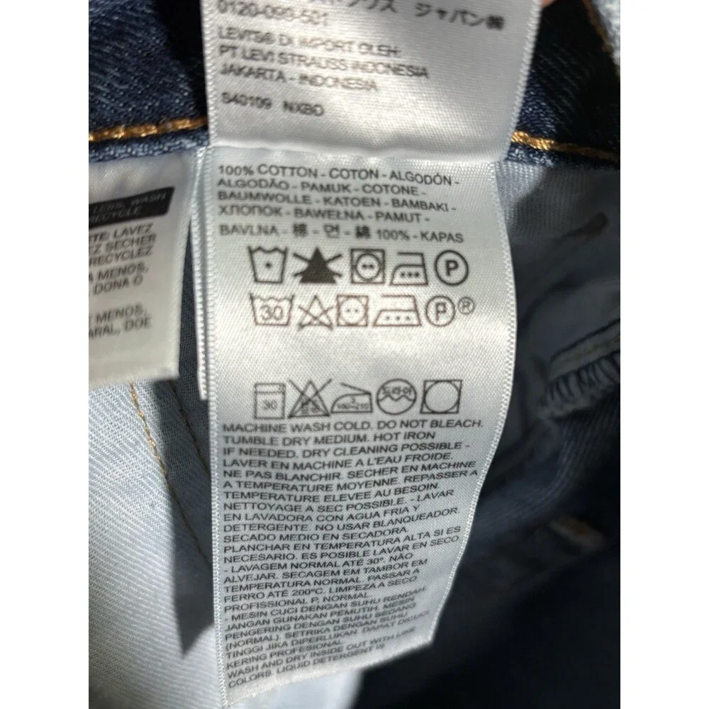 Levis 550 Jeans Mens 36 30 Blue Medium Stone Wash Relaxed Fit Jeans Cotton